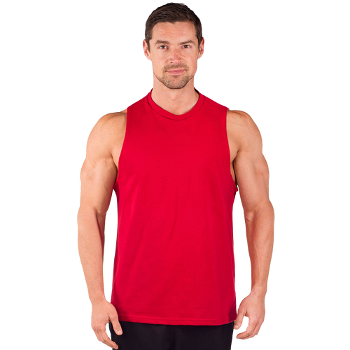Combed Cotton Cut Sleeve Muscle Tee